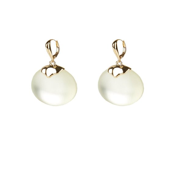 ALEXIS BITTAR Circle Drop Leverback Earrings - Picture 4 of 6